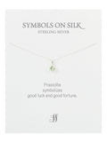 Semi-Precious cut / faceted set stone necklace on chain