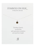 Semi-Precious cut / faceted set stone necklace on chain