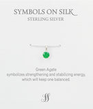 Semi precious faceted stone charms