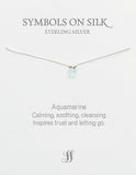 Semi precious briolette stones on silk or chain