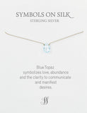 Semi precious briolette stones on silk or chain