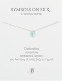 Semi precious briolette stones on silk or chain