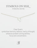 Semi precious briolette stones on silk or chain