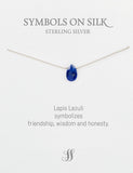 Semi precious briolette stones on silk or chain