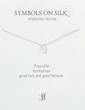 Semi precious briolette stones on silk or chain