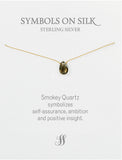 Semi precious briolette stones on silk or chain