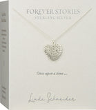 Forever Stories Love, Peace, Hope and Joy Heart necklace