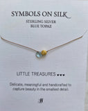 Little Treasures Blue Topaz and swirl