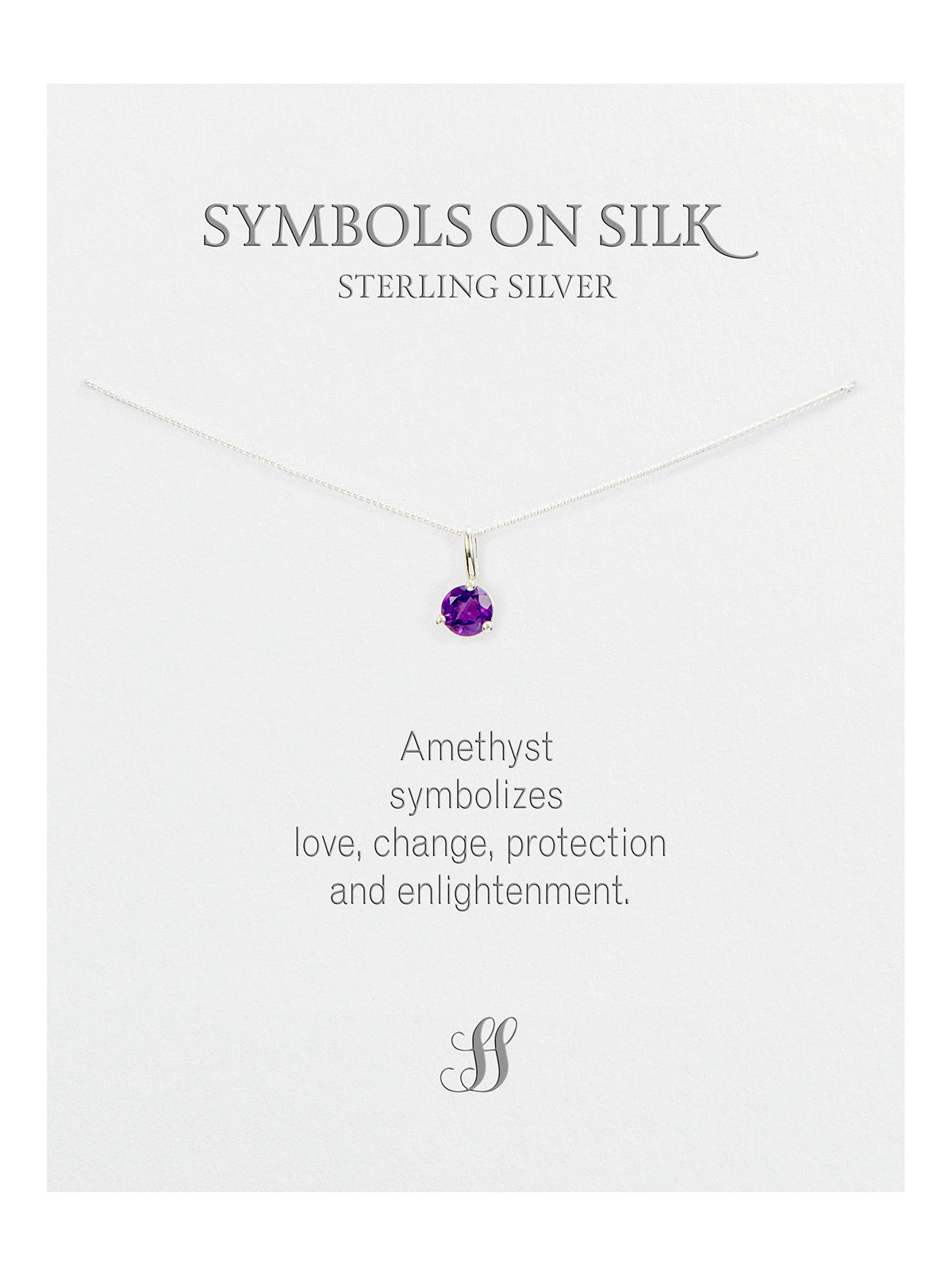 Semi-Precious cut / faceted set stone necklace on chain