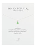 Semi-Precious cut / faceted set stone necklace on chain