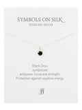 Semi-Precious cut / faceted set stone necklace on chain
