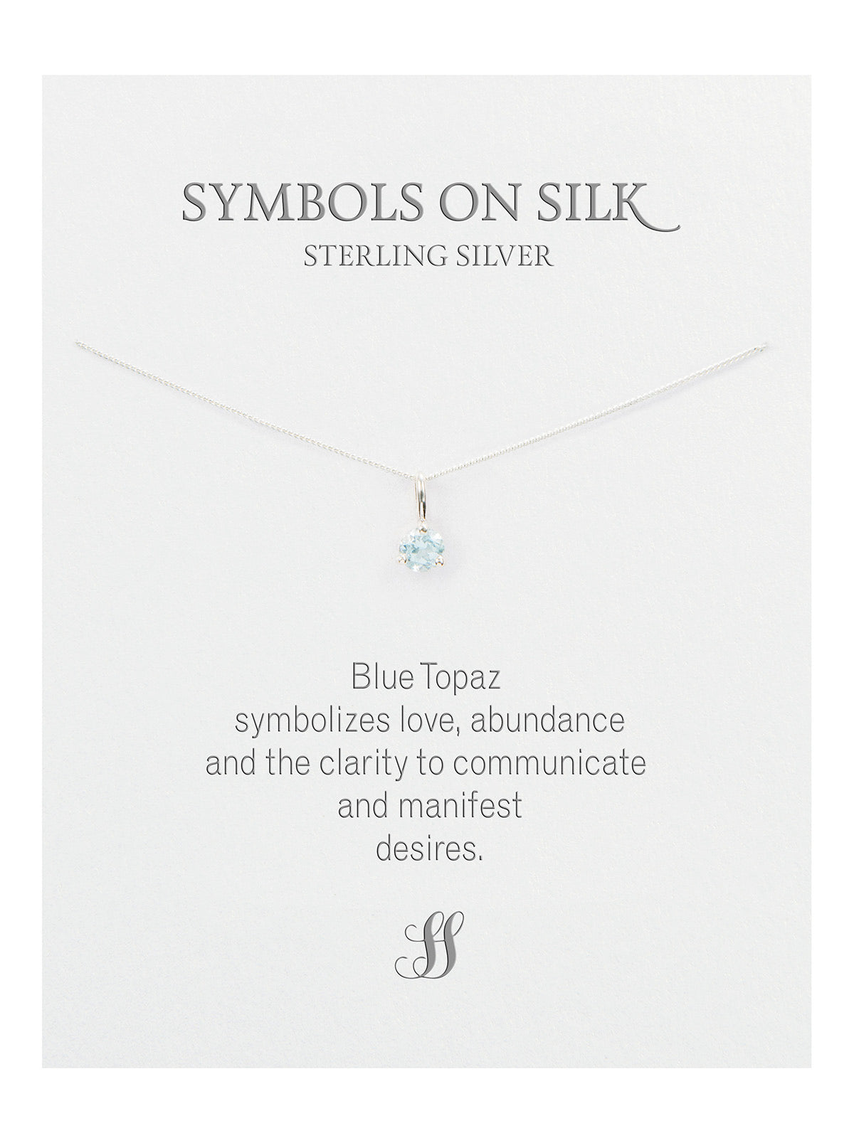 Semi-Precious cut / faceted set stone necklace on chain