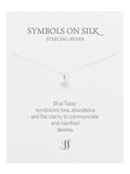 Semi-Precious cut / faceted set stone necklace on chain