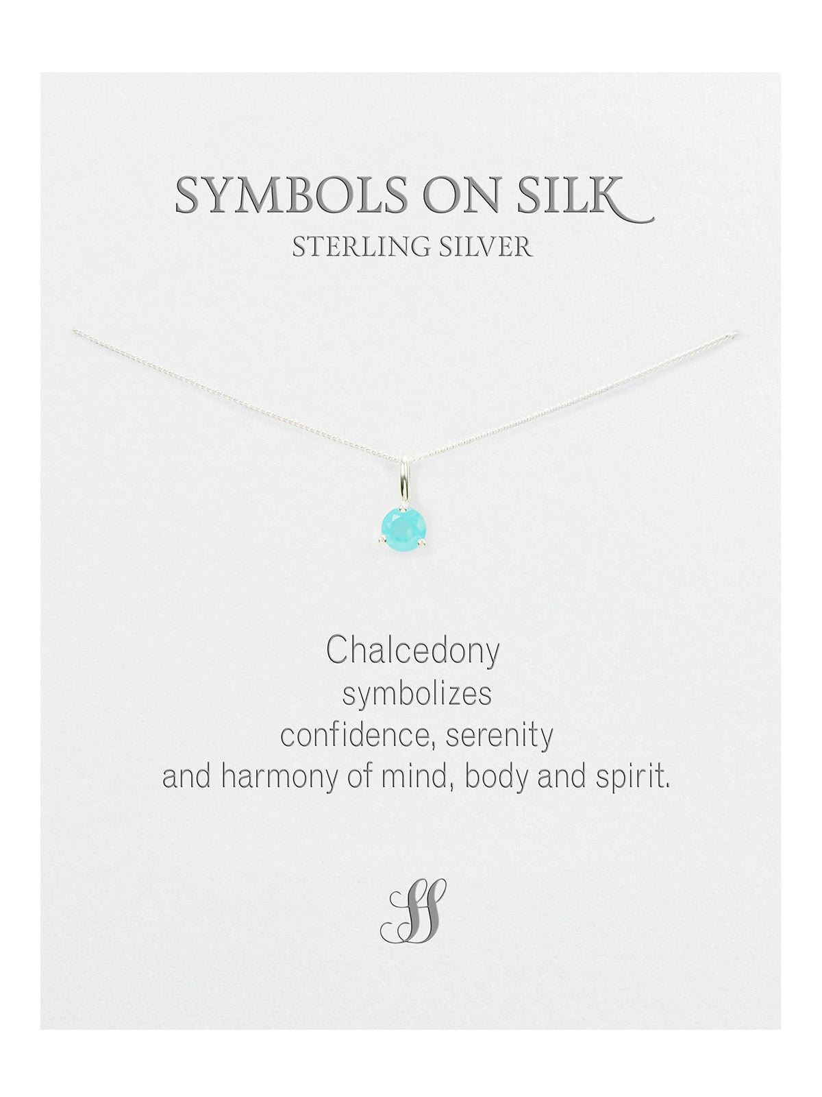 Semi-Precious cut / faceted set stone necklace on chain