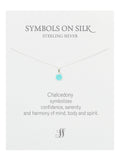 Semi-Precious cut / faceted set stone necklace on chain