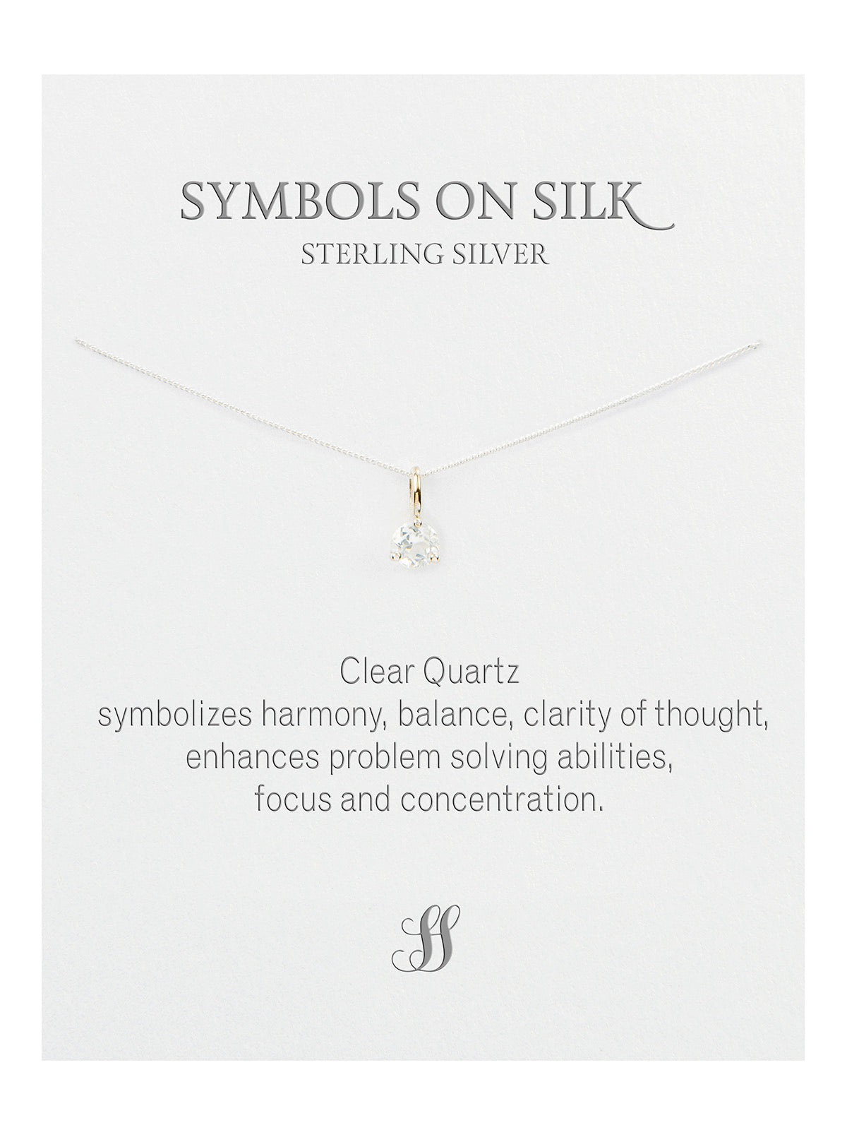 Semi-Precious cut / faceted set stone necklace on chain