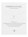 Semi-Precious cut / faceted set stone necklace on chain