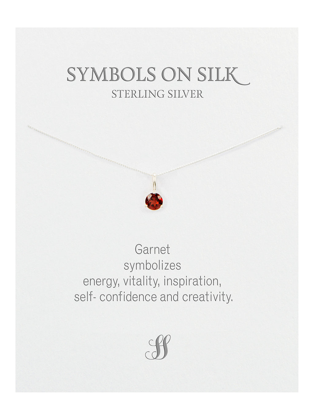 Semi-Precious cut / faceted set stone necklace on chain