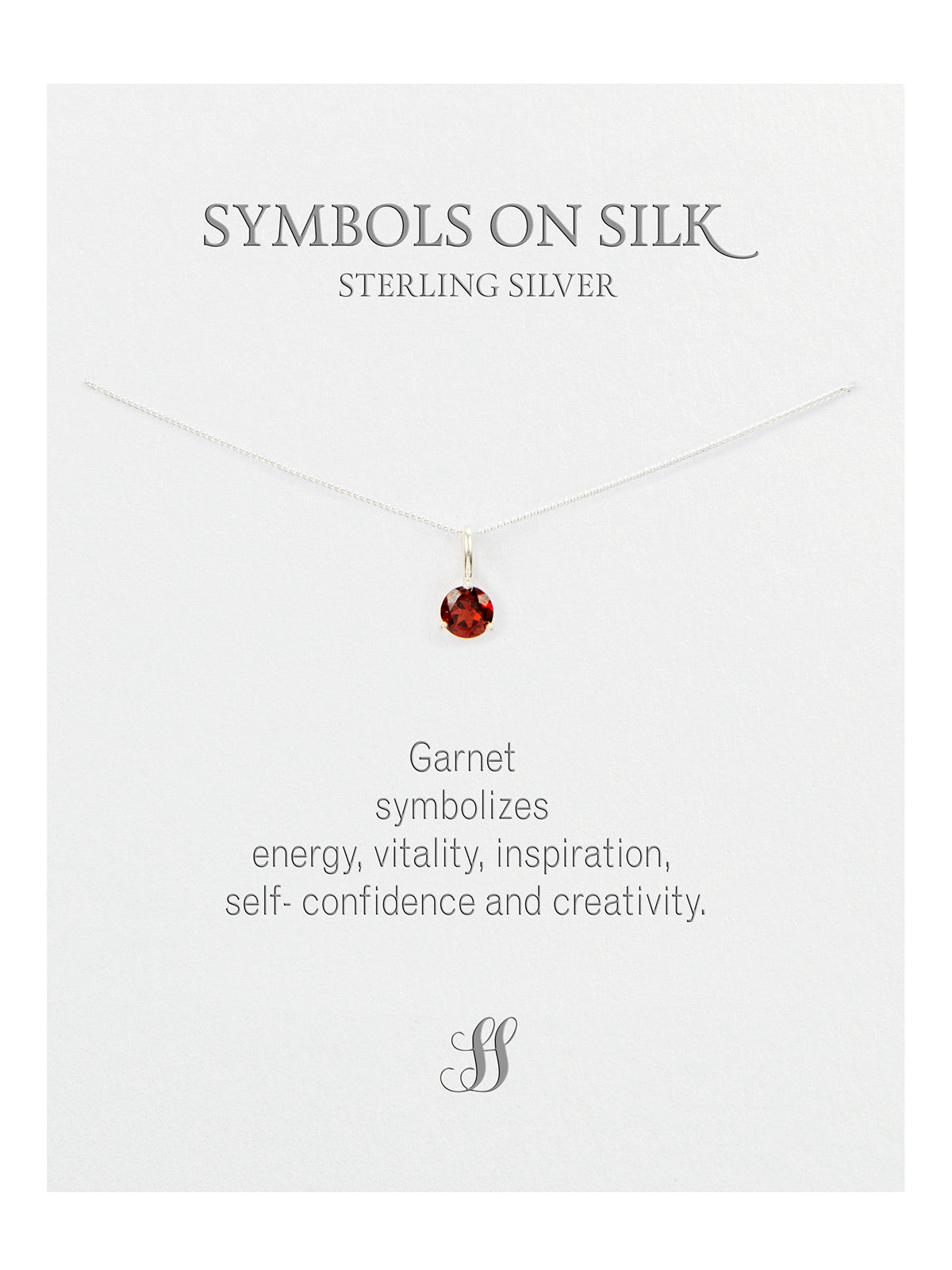 Semi-Precious cut / faceted set stone necklace on chain