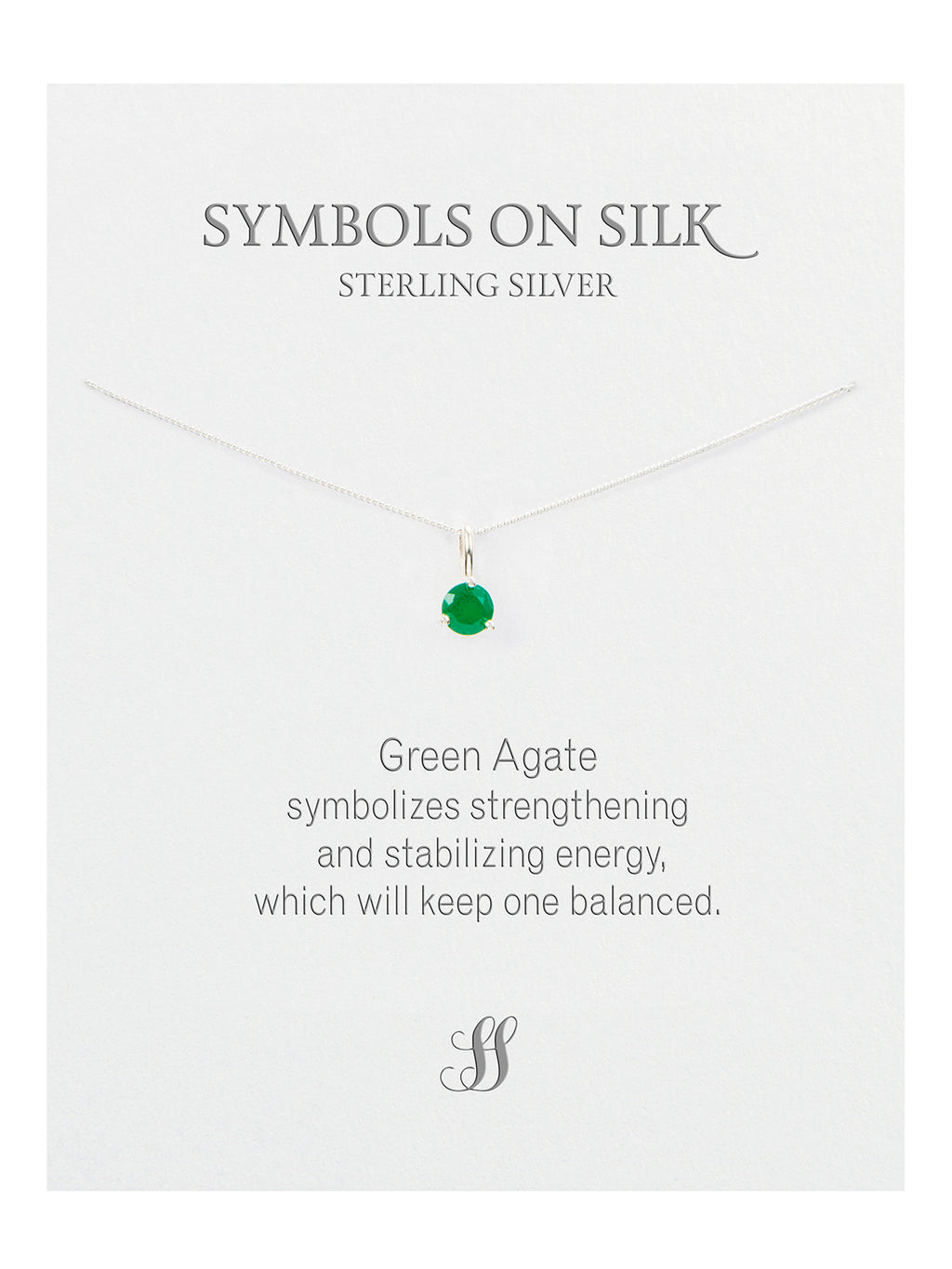 Semi-Precious cut / faceted set stone necklace on chain