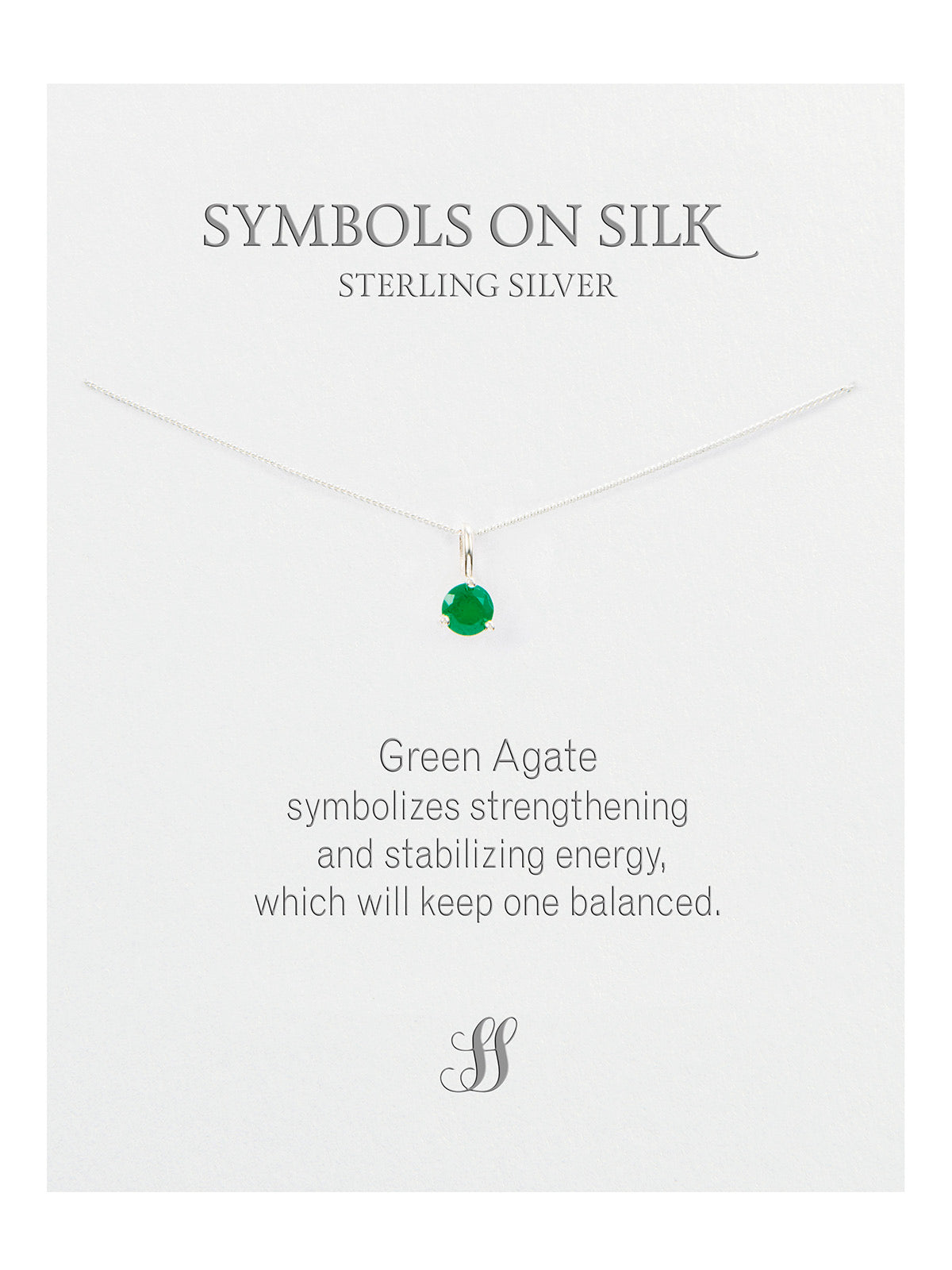 Semi-Precious cut / faceted set stone necklace on chain