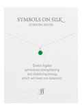 Semi-Precious cut / faceted set stone necklace on chain