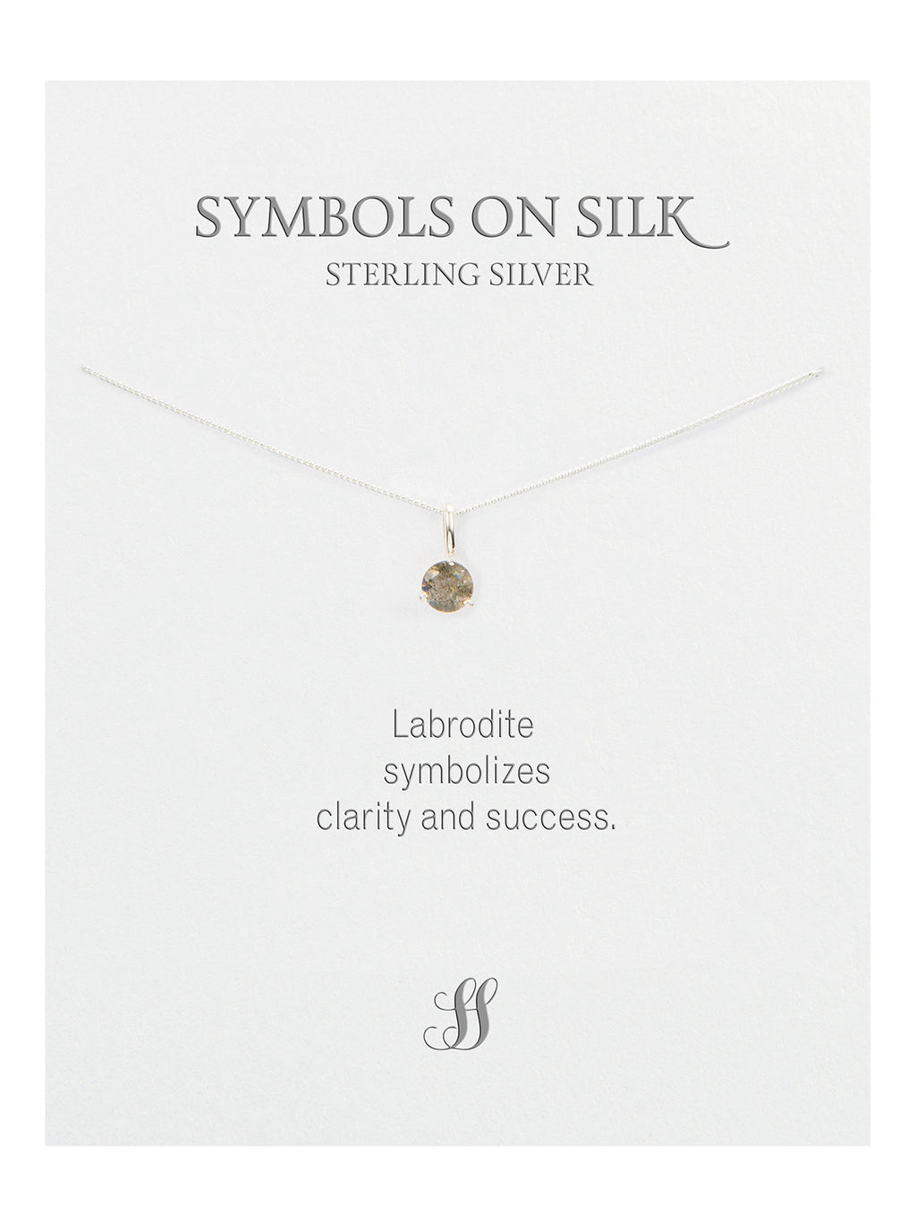 Semi-Precious cut / faceted set stone necklace on chain