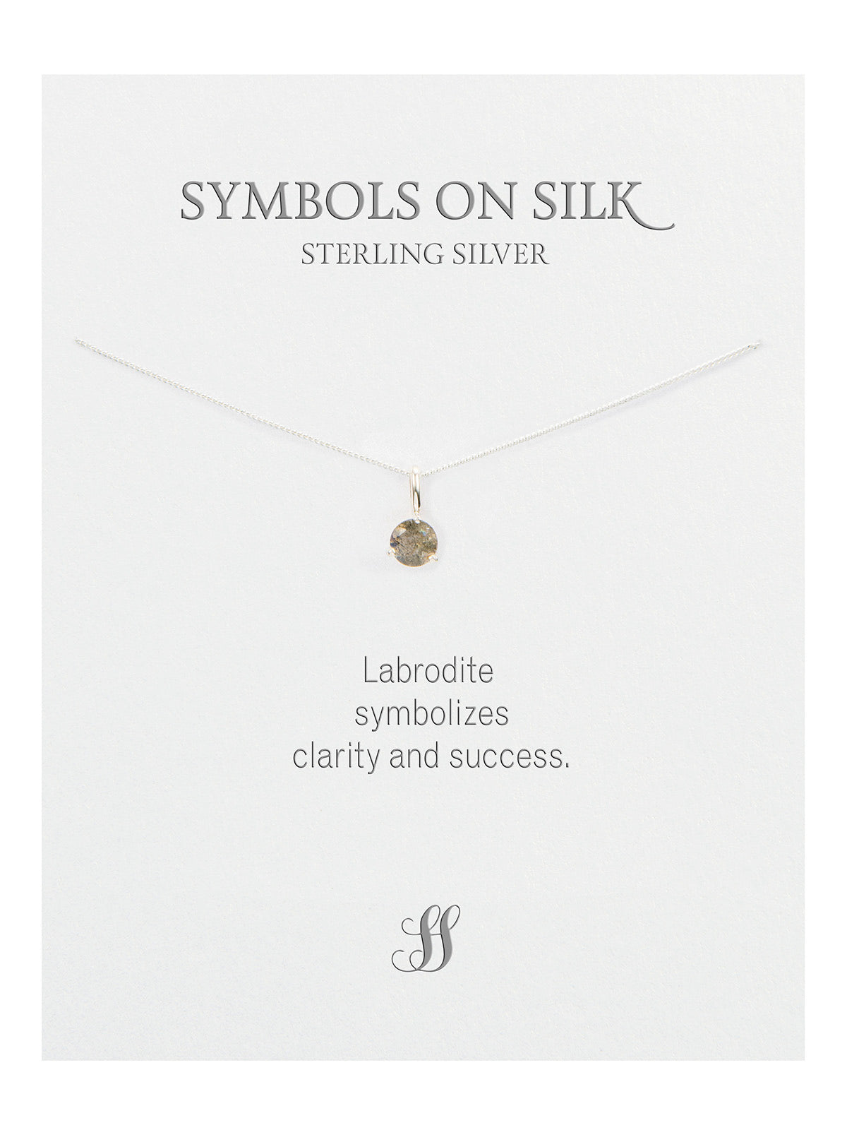 Semi-Precious cut / faceted set stone necklace on chain