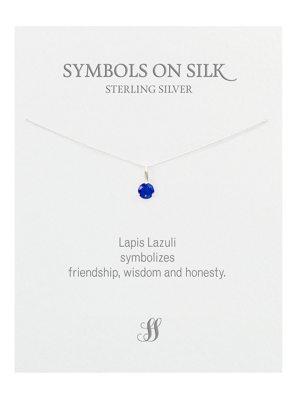 Semi-Precious cut / faceted set stone necklace on chain