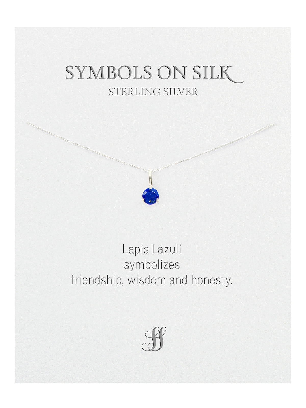 Semi-Precious cut / faceted set stone necklace on chain
