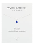 Semi-Precious cut / faceted set stone necklace on chain