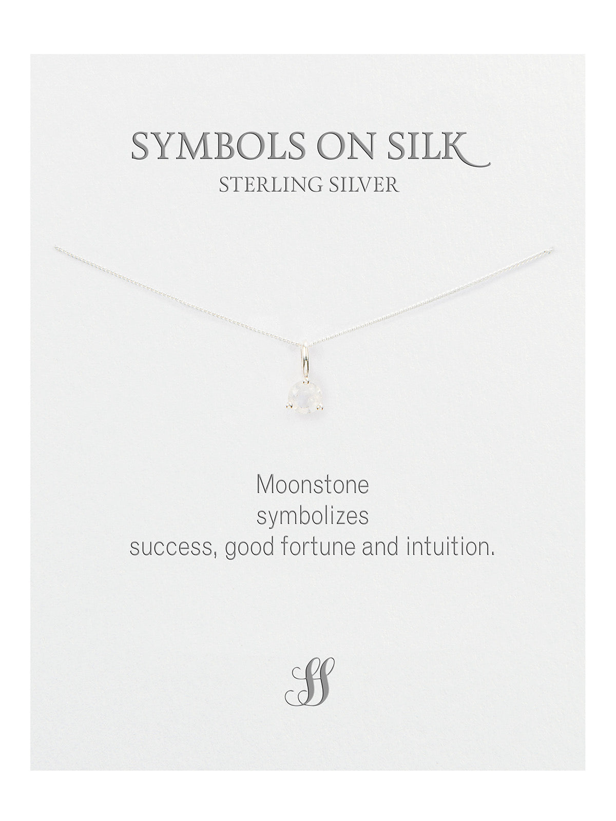 Semi-Precious cut / faceted set stone necklace on chain