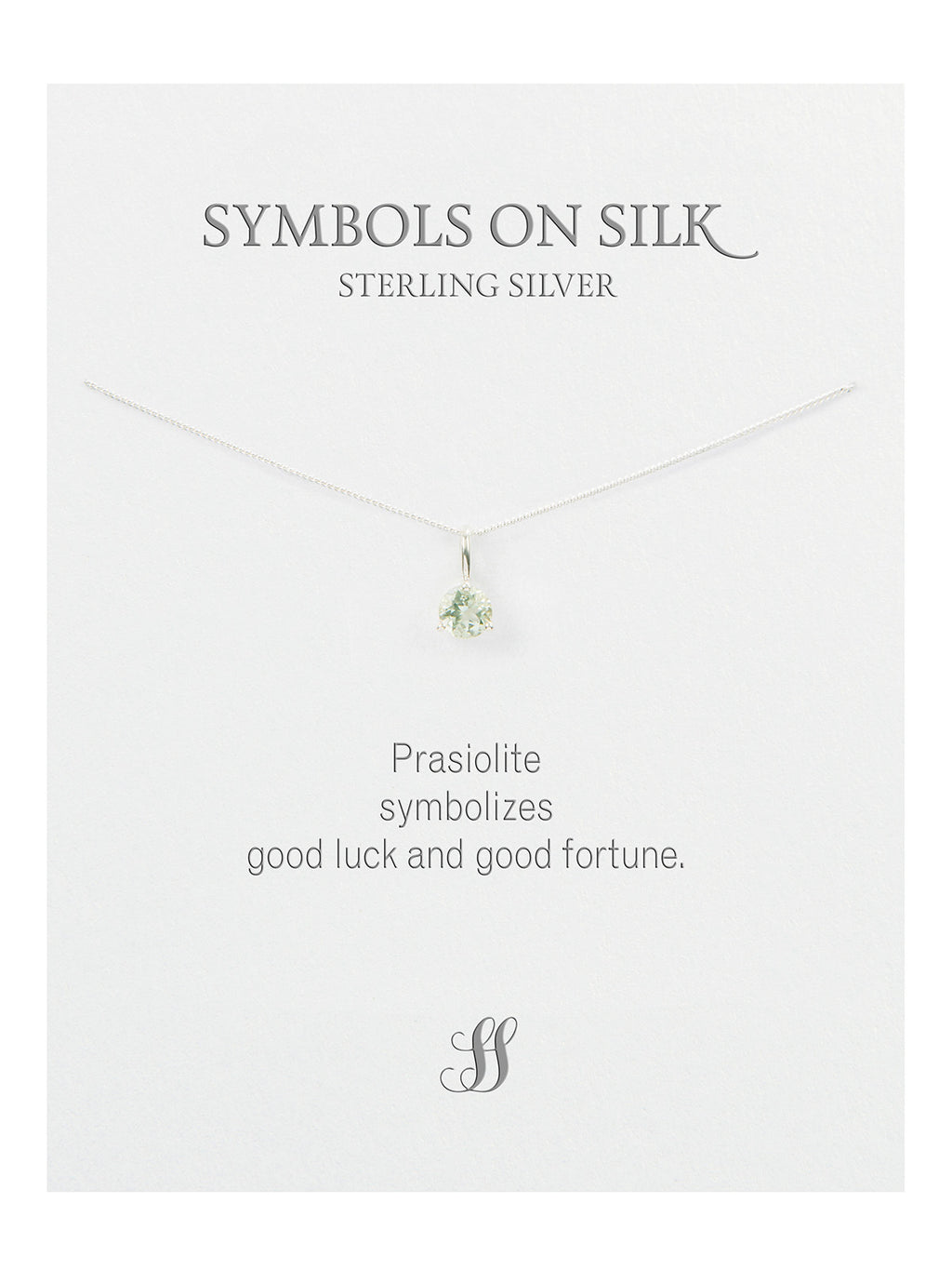 Semi-Precious cut / faceted set stone necklace on chain