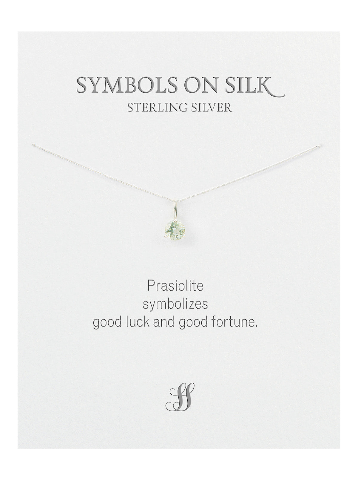 Semi-Precious cut / faceted set stone necklace on chain