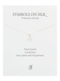 Semi-Precious cut / faceted set stone necklace on chain