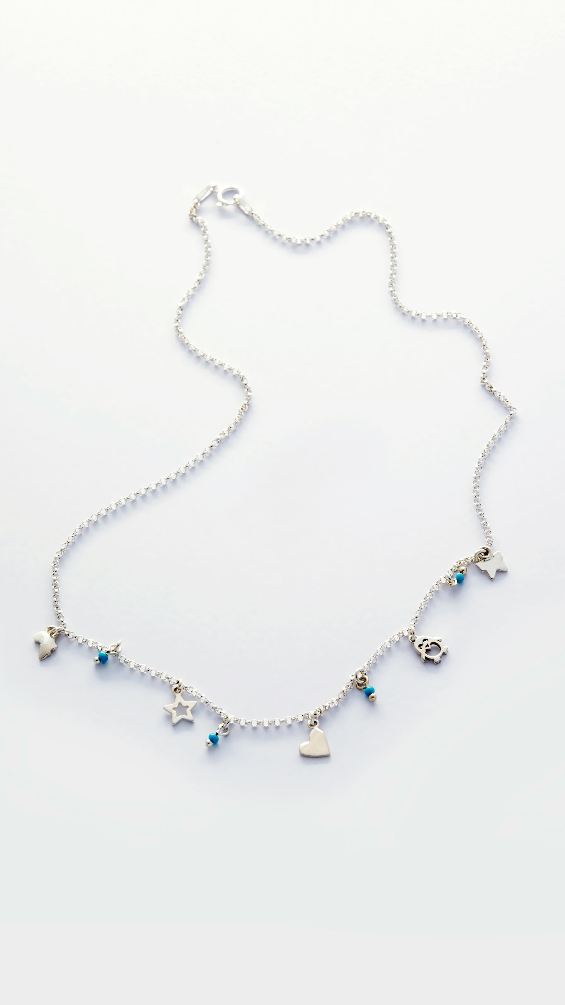 Personalised 5 Charm - Necklace