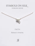 Little Treasures -  Faith Necklace (tiny cross, crystal and disc)