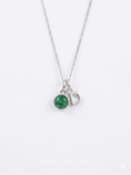 Mom’s Initial Semi-Precious Stone Necklace