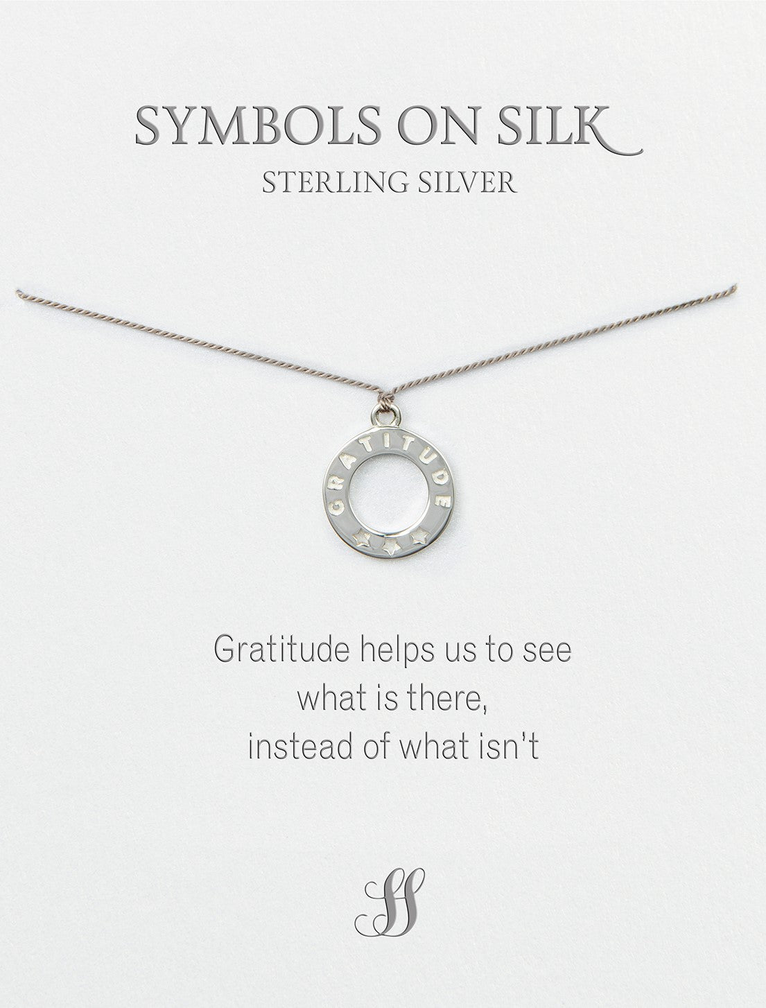 Gratitude Necklace – symbolsonsilk