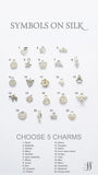 Personalised charm necklace - Select 5 sterling silver charms to create a meaningful necklace.