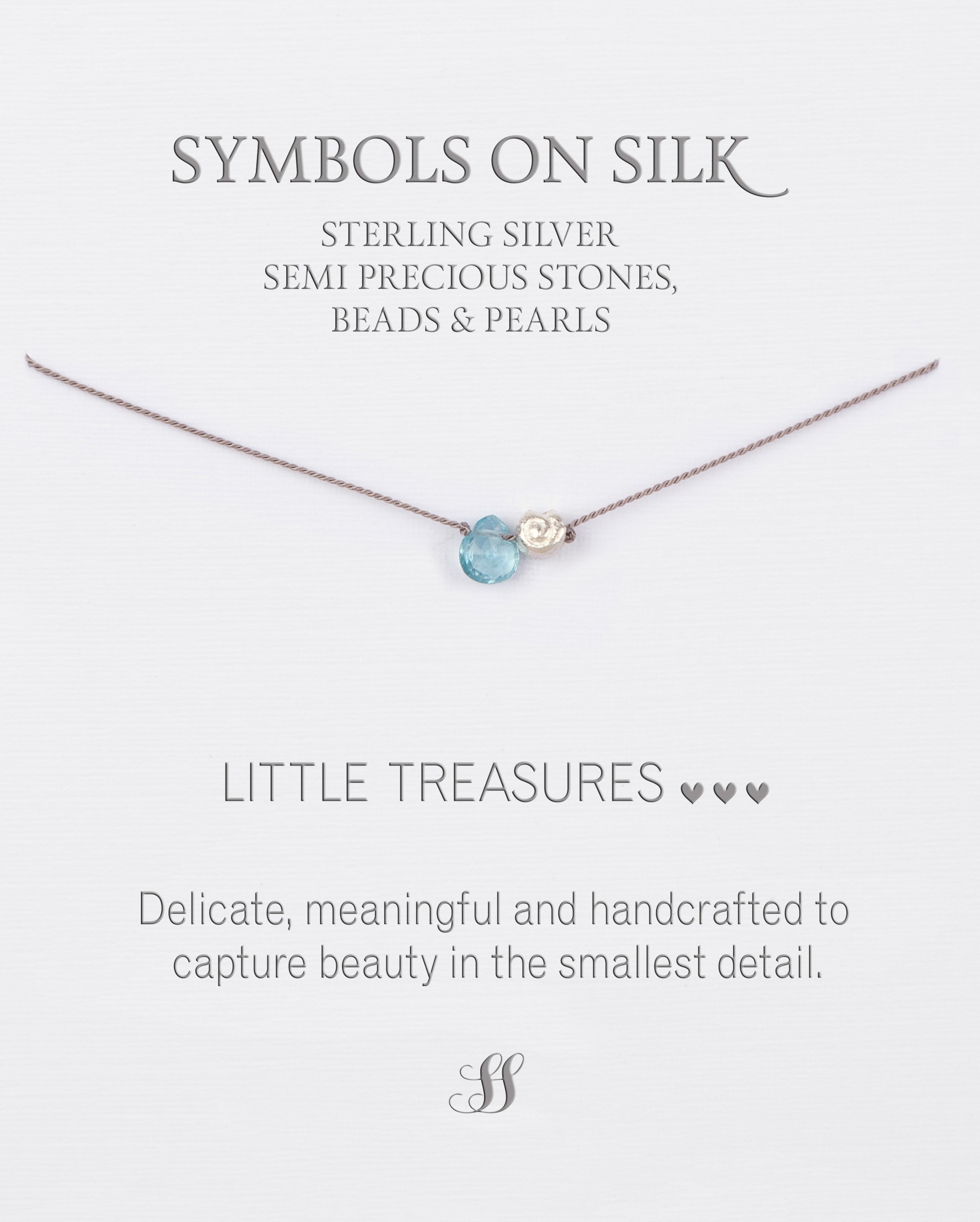 Little Treasures - Blue Topaz & Swirl