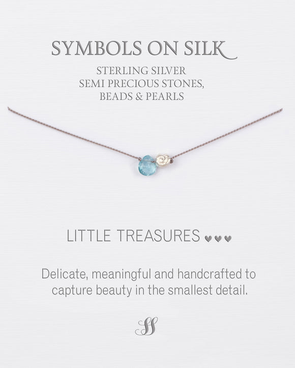 Little Treasures Blue Topaz and swirl