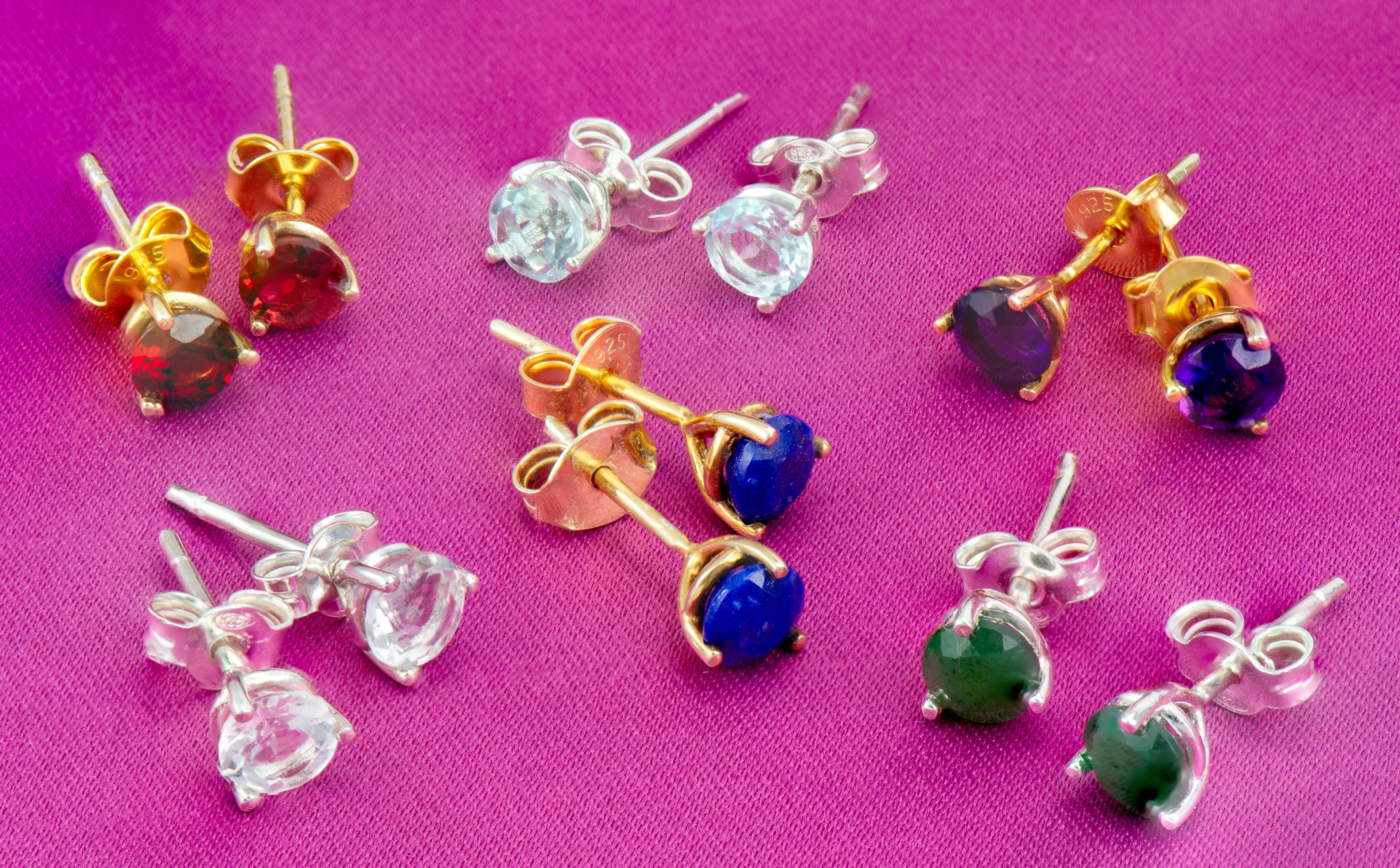 Semi Precious Studs
