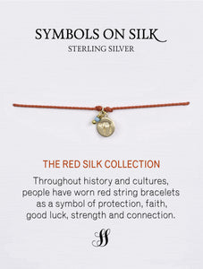 Red Silk Bracelet: Chai