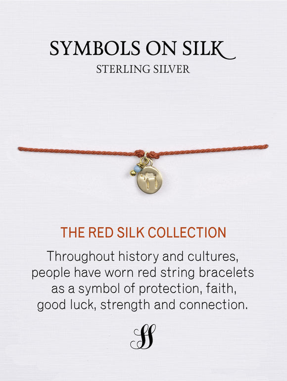 Red Silk Bracelet: Chai