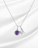 Mom’s Initial Semi-Precious Stone Necklace