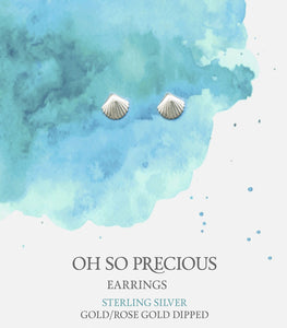 Oh So Precious Clam Earrings