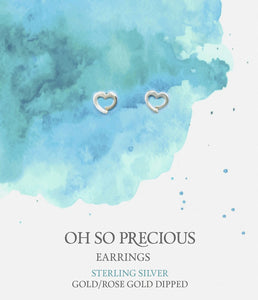 Oh So Precious Heart Earrings