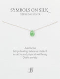 Semi precious briolette stones on silk or chain