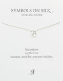 Semi precious briolette stones on silk or chain